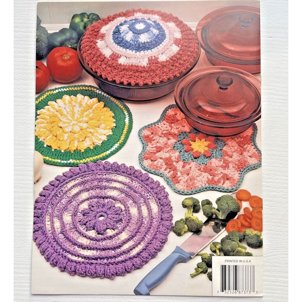 Annie’s Attic Crochet Casserole Coasters Pattern Book - 87C73 vintage 1993 - Picture 2 of 4